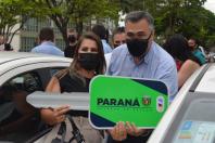Estado entrega 47 veículos para a Saúde da Região de Umuarama e assina convênio de R$ 5 milhões