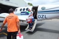Com aeronave do Estado, órgãos são transportados do Interior para Curitiba e podem salvar até cinco vidas