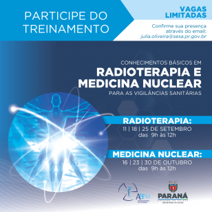 Paraná capacita equipes de inspeção para controle sanitário de Radioterapia e Medicina Nuclear