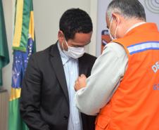 Secretário é homenageado pela Defesa Civil do Paraná