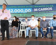 Governador entrega 36 carros da Saúde para Colombo, Bocaiúva do Sul e Campina Grande do Sul