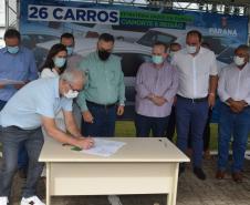 Estado entrega 26 veículos e assina convênio de R$ 5 milhões em Cianorte