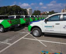Governador entrega 42 caminhonetes para reforçar trabalho de vigilância ambiental