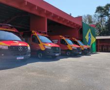 Governo reforça atendimento de urgência com entrega de ambulâncias a Curitiba e RMC
