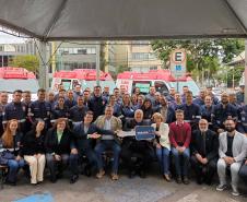 Estado entrega 24 novas ambulâncias para fortalecer o Samu de Curitiba
