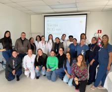 Saúde capacita profissionais para aplicar vacina BCG em bebês já na maternidade