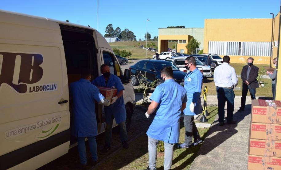 Copel repassa ao Lacen 200 mil kits para testes da Covid