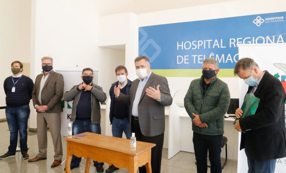 Secretário vistoria finalização da obra do Hospital Regional de Telêmaco Borba