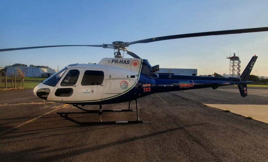 Serviço aeromédico do Paraná bate recorde histórico em 2023 com mais de 4 mil atendimentos