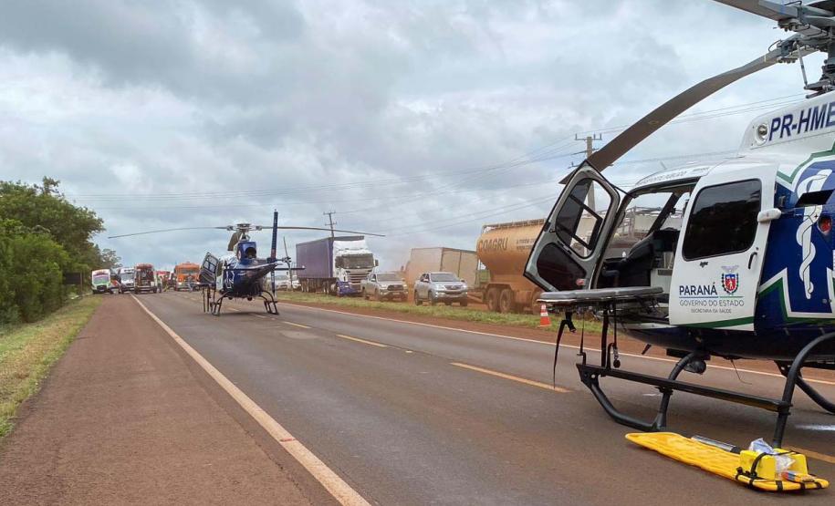 Serviço aeromédico do Paraná bate recorde histórico em 2023 com mais de 4 mil atendimentos
