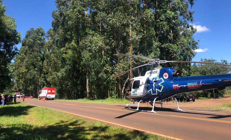 Serviço aeromédico do Paraná bate recorde histórico em 2023 com mais de 4 mil atendimentos