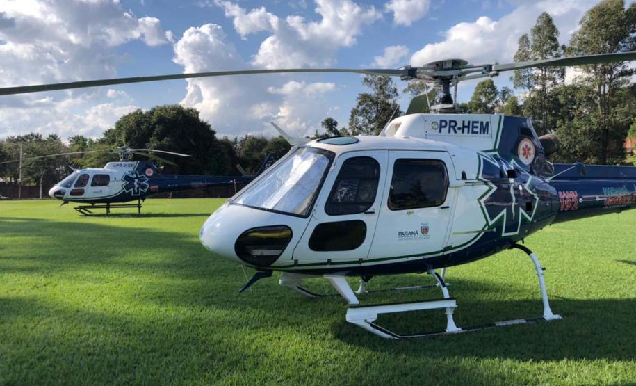 Serviço aeromédico do Paraná bate recorde histórico em 2023 com mais de 4 mil atendimentos