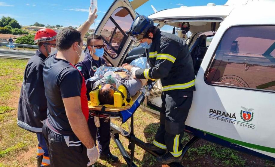 Serviço aeromédico do Paraná bate recorde histórico em 2023 com mais de 4 mil atendimentos