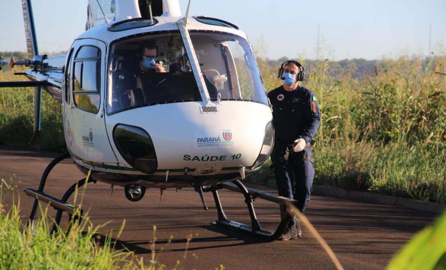 Serviço aeromédico do Paraná bate recorde histórico em 2023 com mais de 4 mil atendimentos