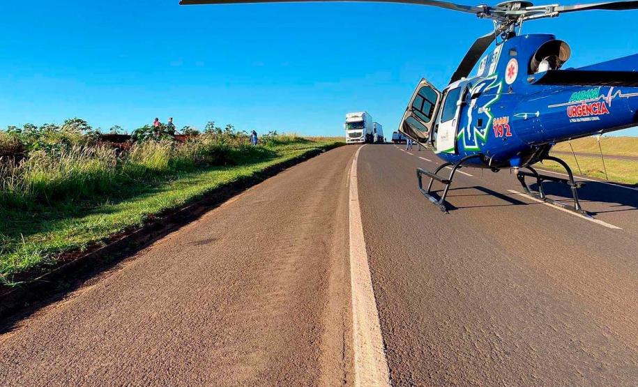 Serviço aeromédico do Paraná bate recorde histórico em 2023 com mais de 4 mil atendimentos