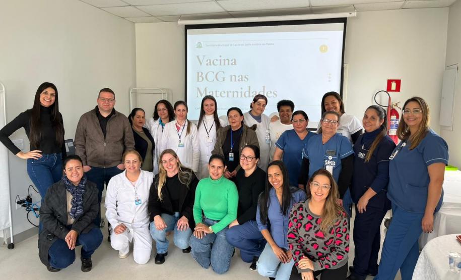 Saúde capacita profissionais para aplicar vacina BCG em bebês já na maternidade