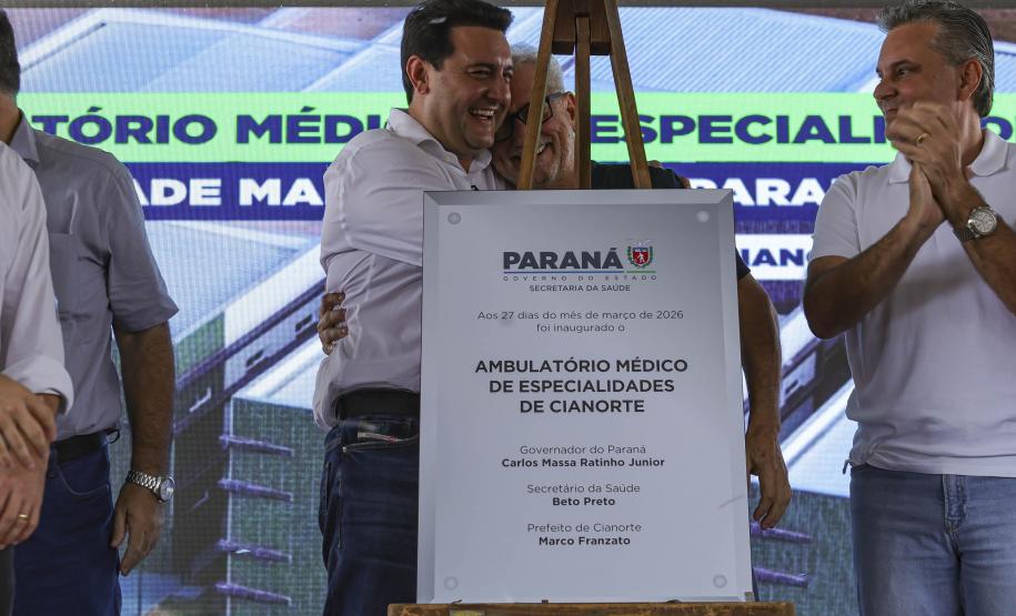 Governador inaugura Ambulatório Médico de Especialidades em Cianorte