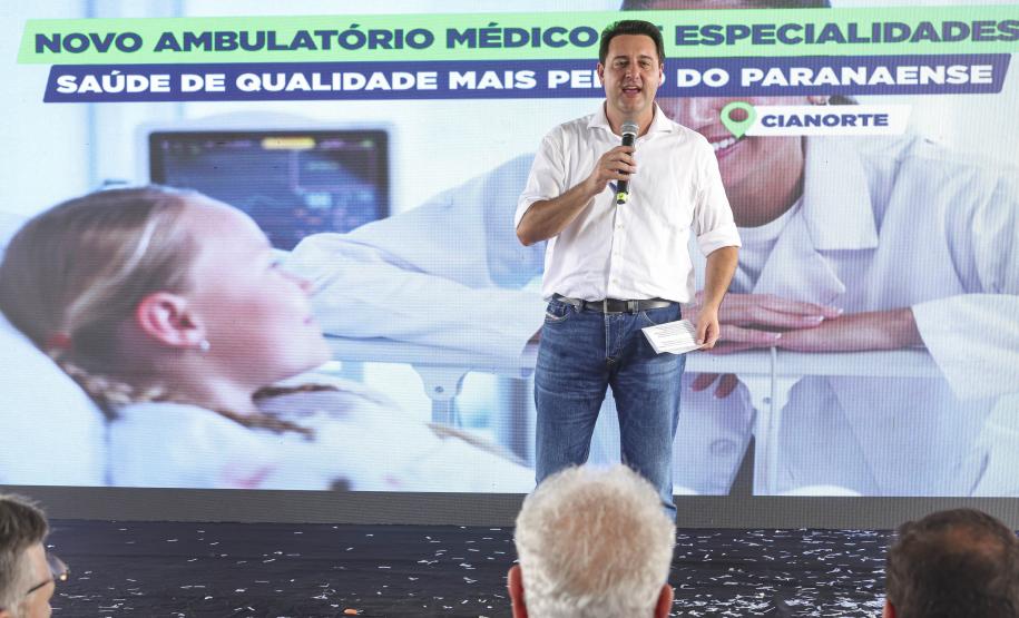 Governador inaugura Ambulatório Médico de Especialidades em Cianorte